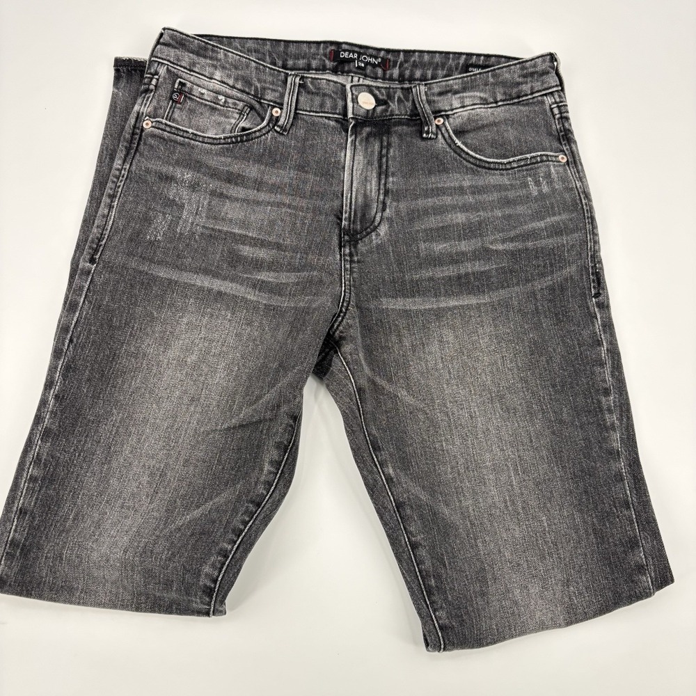 Dear John Giselle‎ Hgh Waisted Skinny Jeans Size 28 Gray Distressed Stretch EUC